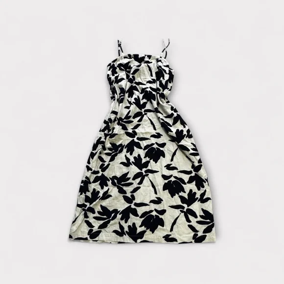 A New Day Black & White Floral Print Midi Dress XS - Picture 6 of 6
